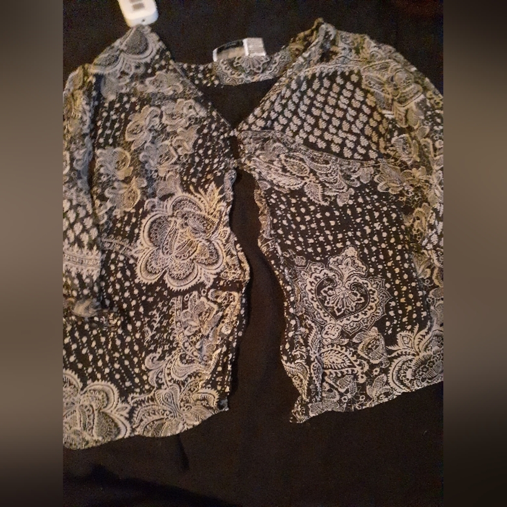 y2k womens blsck and white blouse top